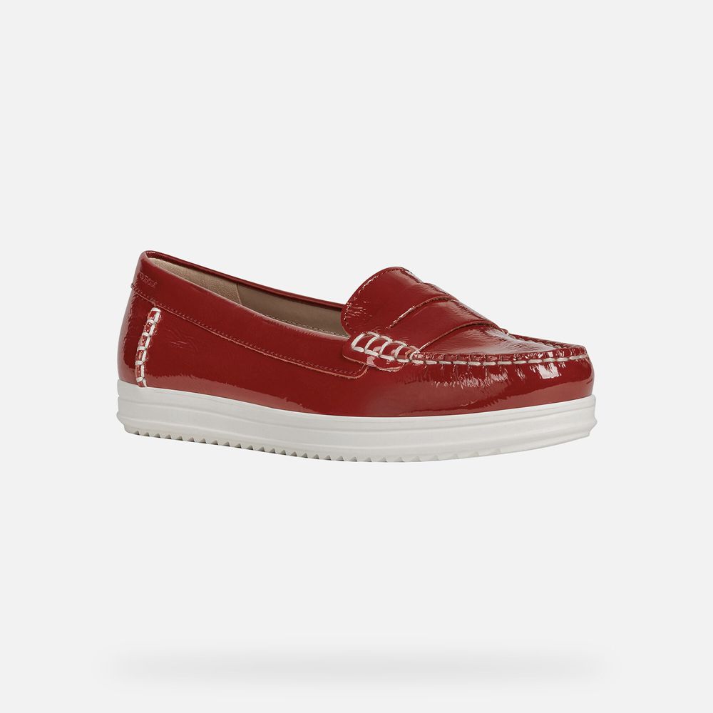 Mocassin Geox Genova - Rouge - Femme 492315-MRI